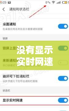 没有显示实时网速,实时网速显示不出来