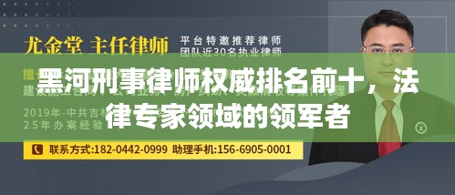 黑河刑事律师权威排名前十,法律专家领域的领军者