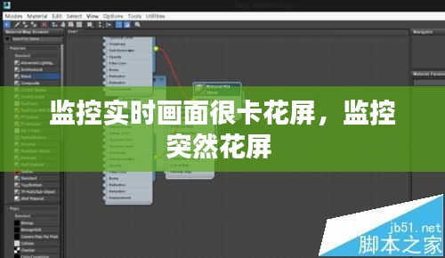 监控实时画面很卡花屏,监控突然花屏