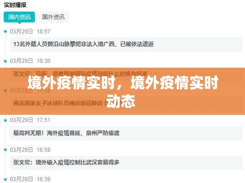 境外疫情实时,境外疫情实时动态