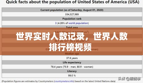 世界实时人数记录,世界人数排行榜视频