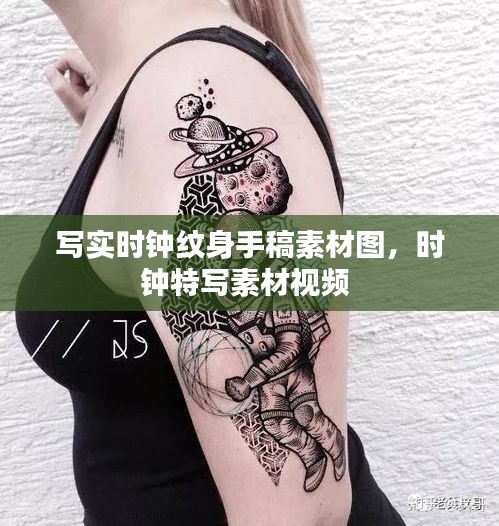 写实时钟纹身手稿素材图,时钟特写素材视频