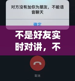 不是好友实时对讲,不是好友能打语音吗