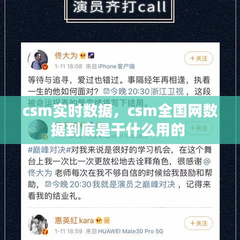 csm实时数据,csm全国网数据到底是干什么用的