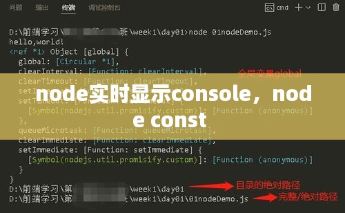 node实时显示console,node const