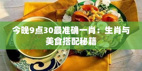 今晚9点30最准确一肖:生肖与美食搭配秘籍
