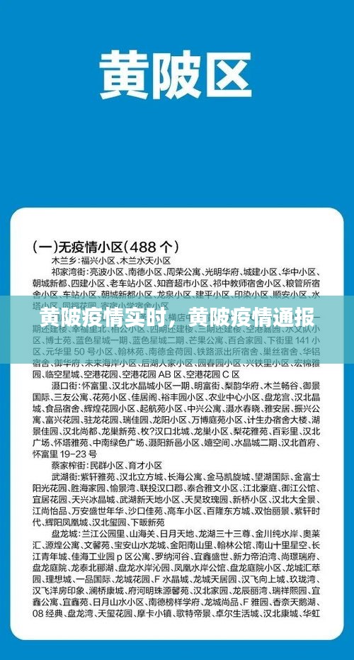 黄陂疫情实时,黄陂疫情通报