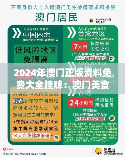 2024年澳门正版资料免费大全挂牌:澳门美食探秘免费全攻略来袭