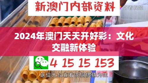 2024年澳门天天开好彩:文化交融新体验