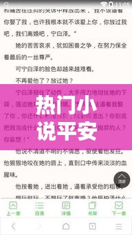 热门小说平安,平安小说结局
