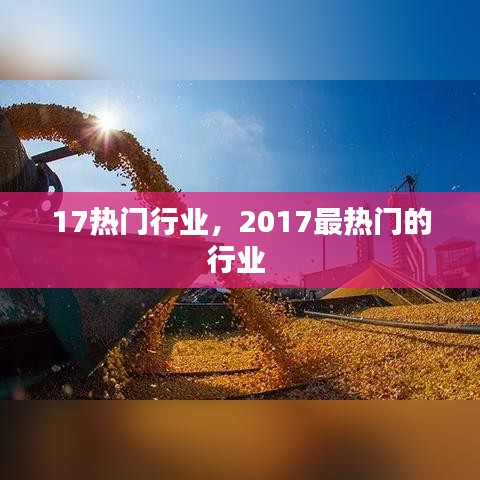 17热门行业,2017最热门的行业