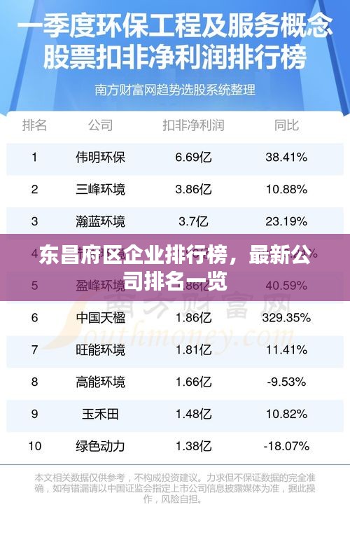 东昌府区企业排行榜,最新公司排名一览