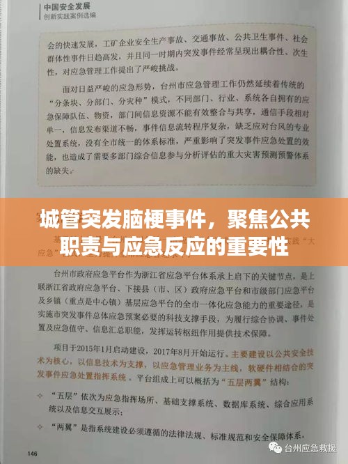 城管突发脑梗事件,聚焦公共职责与应急反应的重要性