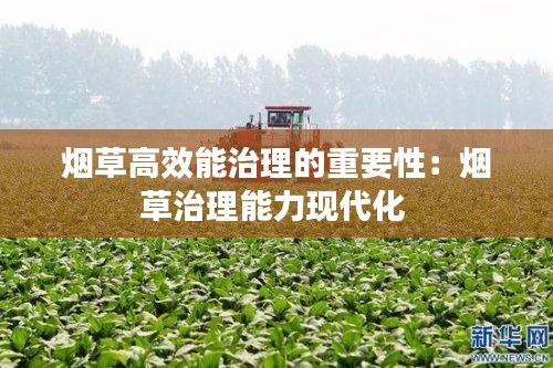 烟草高效能治理的重要性:烟草治理能力现代化