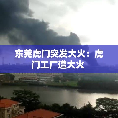 东莞虎门突发大火:虎门工厂遭大火