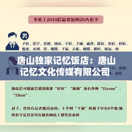 唐山独家记忆饭店:唐山记忆文化传媒有限公司