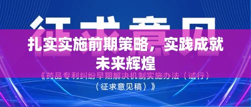 扎实实施前期策略,实践成就未来辉煌