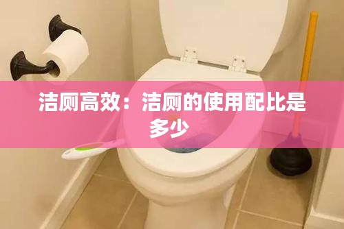 洁厕高效:洁厕的使用配比是多少