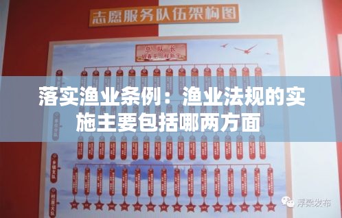 落实渔业条例:渔业法规的实施主要包括哪两方面