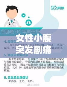 女性小腹突发剧痛原因及应对方法,警示信号不容忽视