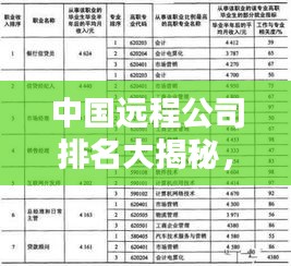 中国远程公司排名大揭秘,权威榜单,不容错过!