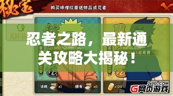 忍者之路,最新通关攻略大揭秘!
