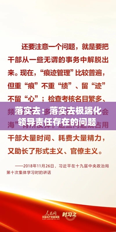 落实去:落实去极端化领导责任存在的问题