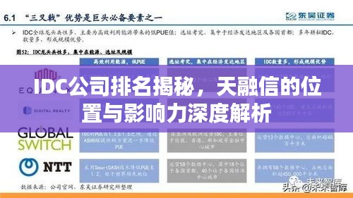 IDC公司排名揭秘,天融信的位置与影响力深度解析