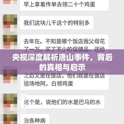 央视深度解析唐山事件,背后的真相与启示