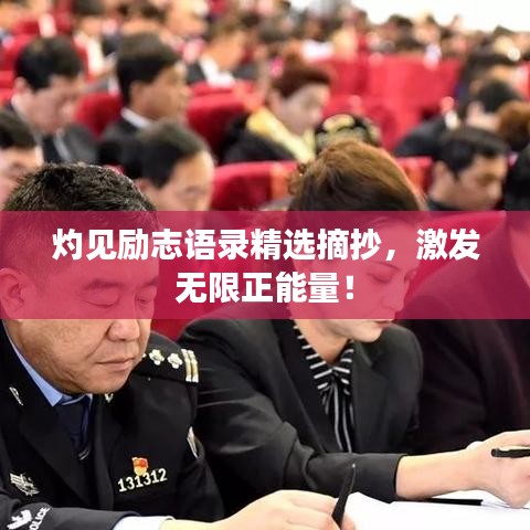 灼见励志语录精选摘抄,激发无限正能量!