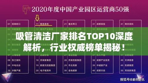 吸管清洁厂家排名TOP10深度解析,行业权威榜单揭秘!