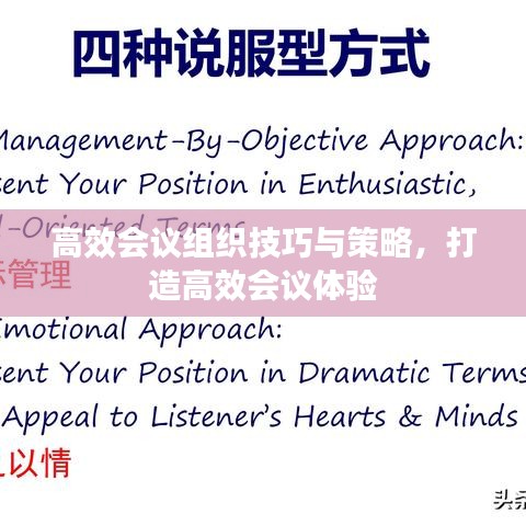 高效会议组织技巧与策略,打造高效会议体验