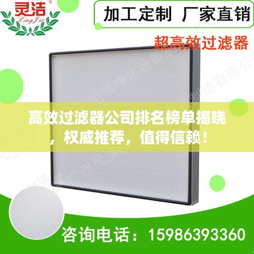 高效过滤器公司排名榜单揭晓,权威推荐,值得信赖!