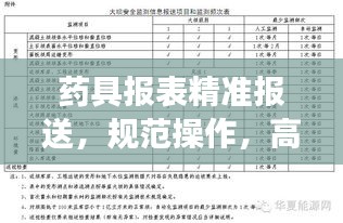 药具报表精准报送,规范操作,高效管理