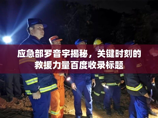 应急部罗音宇揭秘,关键时刻的救援力量百度收录标题